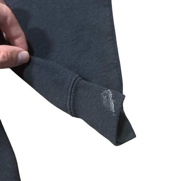 Y2K Boeing Airplanes Spell Out Logo Black Hoodie Sweatshirt - Picture 2 of 3